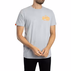 T-Shirt Vl Embroidered Relaxed Coton Gris