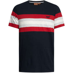 T shirt Superdry Essential Stripe Homme Bleu