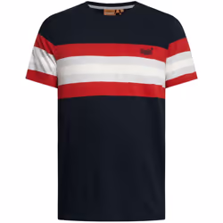 T shirt Superdry Essential Stripe Homme Bleu