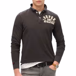 Polo Vintage Athletic Coton Noir