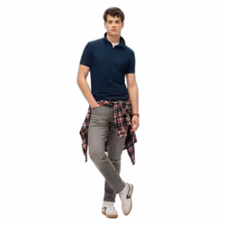Polo Essential Coton Bleu