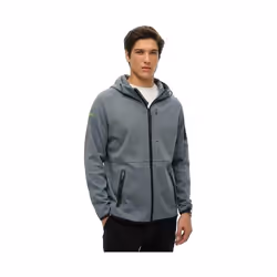 Sweatshirt Tech Coton Gris