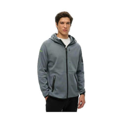 Sweatshirt Tech Coton Gris