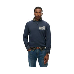 Sweatshirt Workwear Applique Coton Bleu