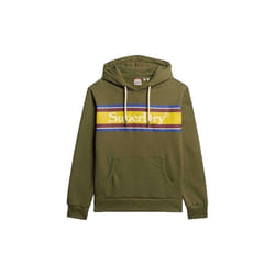 Sweatshirt Venue Stripe Relaxed Polyester Vert