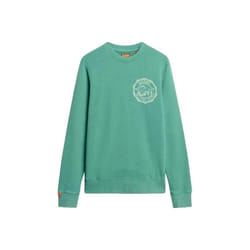 Sweatshirt Lo-Fi Mono Relaxd Coton Vert