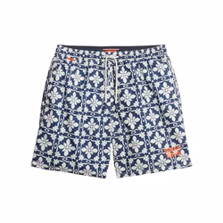 Maillot de bain Superdry Tile Print Homme Bleu