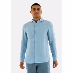 Chemise Vacation Lin Bleu