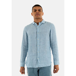 Chemise Vacation Lin Bleu