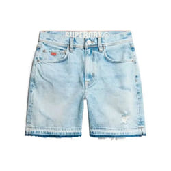 Short Superdry Essential Femme Bleu