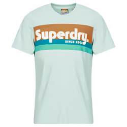 T-Shirt Terrain Stripe Relxed Coton Gris