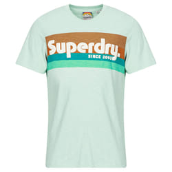 T-Shirt Terrain Stripe Relxed Coton Gris
