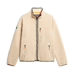 Veste A Zip SuperDry Polaire Outdoor - Beige Avoine
