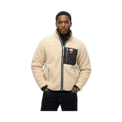 Veste Vintage Retro Polyester Beige