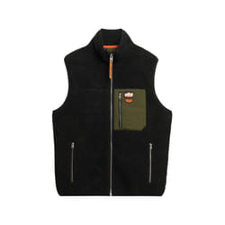 Gilet Vintage Retro Polyester Noir