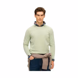 Sweatshirt Classic Essential Coton Vert