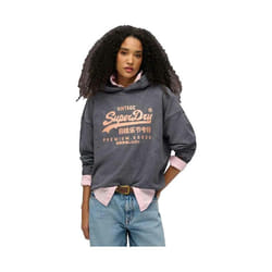 Sweatshirt Vl Metallic Relaxed Coton Gris