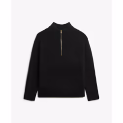 Pull col zippé brossé à col zippé femme Superdry