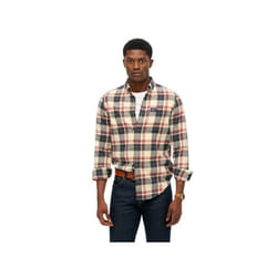 Chemise Superdry Homme Bucheron Beige Coton