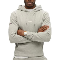 Sweat à Capuche Gris Homme Superdry Plain Hood