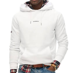 Sweat à Capuche Blanc Homme Superdry Plain Hood