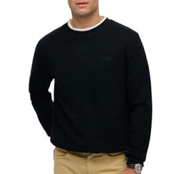 Pull Noir Homme Superdry Essential Logo Crew