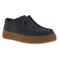 Sneakers - CLARKS - Bleu marine - Cuir - Homme - Lacets - Semelle striée
