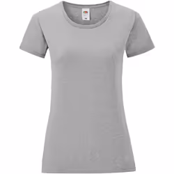 Fruit of the Loom - T-shirt ICONIC - Femme (Gris clair chiné)