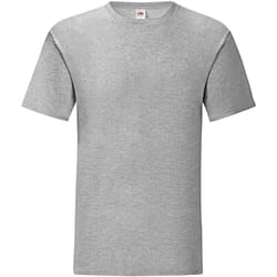 Fruit of the Loom - T-shirt ICONIC - Homme (Gris clair chiné)