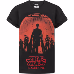 Star Wars: Rogue One - T-shirt - Garçon (Rouge vif / Noir)