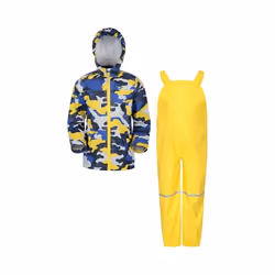 Mountain Warehouse - Ensemble veste et pantalon imperméables RAINDROP - Enfant (Jaune pâle)