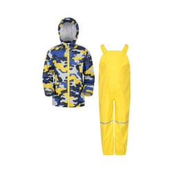 Mountain Warehouse - Ensemble veste et pantalon imperméables RAINDROP - Enfant (Jaune pâle)