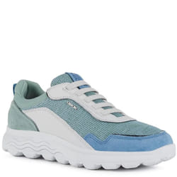 Geox - Baskets SPHERICA - Femme (Blanc / Vert)
