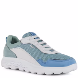 Geox - Baskets SPHERICA - Femme (Blanc / Vert)