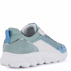 Geox - Baskets SPHERICA - Femme (Blanc / Vert)