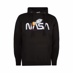 NASA - Sweat à capuche VINTAGE ROCKET - Homme (Noir / Blanc)
