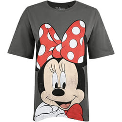 Disney - T-shirt - Femme (Gris foncé / Rouge / Noir)