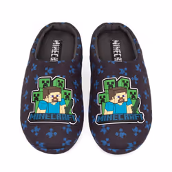 Minecraft - Chaussons - Garçon (Bleu marine)