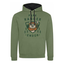 Star Wars - Sweat à capuche ENDOR PARK RANGER - Adulte (Vert)