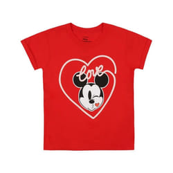 Disney - T-shirt - Fille (Rouge)