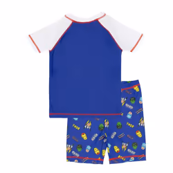 Marvel - Maillot de bain anti-UV SUPERHERO - Garçon (Bleu / Blanc)