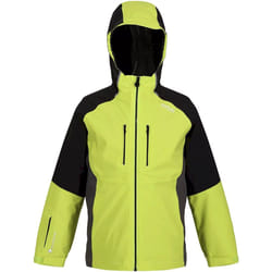 Regatta - Veste imperméable HYDRATE - Enfant (Vert kaki clair / Noir)