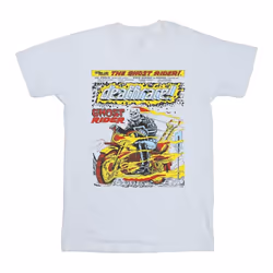 Marvel - T-shirt GHOST RIDER CHEST DEATHRACE - Homme (Blanc)