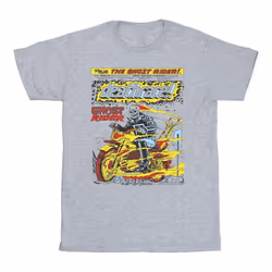 Marvel - T-shirt GHOST RIDER CHEST DEATHRACE - Homme (Gris chiné)