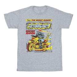 Marvel - T-shirt GHOST RIDER CHEST DEATHRACE - Homme (Gris chiné)