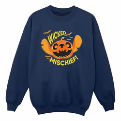 Disney - Sweat WICKED MISCHIEF - Garçon (Bleu marine)