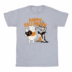 Disney - T-shirt HAPPY HALLOWEEN - Fille (Gris chiné)