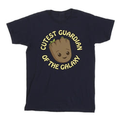 Marvel - T-shirt AM GROOT CUTEST GUARDIAN - Fille (Bleu marine)