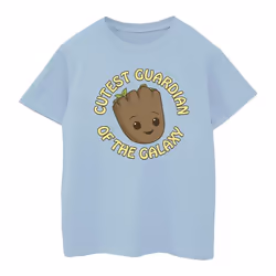 Marvel - T-shirt AM GROOT CUTEST GUARDIAN - Fille (Bleu clair)
