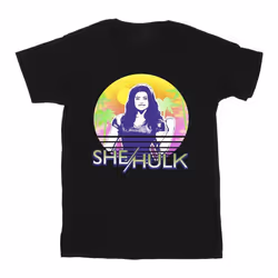 Marvel - T-shirt SHE-HULK: ATTORNEY AT LAW SUNSET SMILE - Homme (Noir)